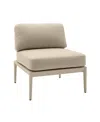 Tov Furniture Kapri Modular Outdoor Armless Chair In Taupe