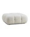 Tov Furniture Calliope Faux Shearling Modular Ottoman In Cream