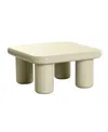 Tov Furniture 33.5" Wood Square Coffee Table In Cream