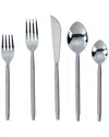 Tov Furniture 5pc Ribbed Stainless Steel Flatware - Service For 1 In Silver