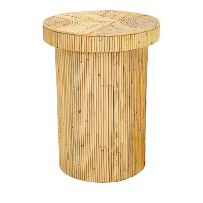 Tov Furniture Acadia Rattan Side Table In Natural