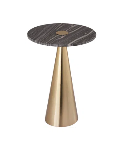 Tov Furniture Addyson Marble Side Table In Brown