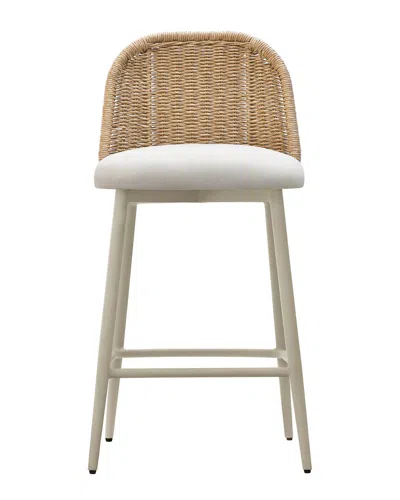 Tov Furniture Alexa Outdoor Counter Stool In White