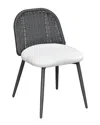 Tov Furniture Alexa Rattan Performance Fabric Outdoor Counter Stool