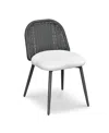 Tov Furniture Alexa Rattan Performance Fabric Dining Chair In Multi