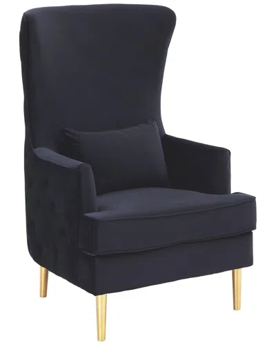 Tov Furniture Alina Tall Tufted Back Chair In Black