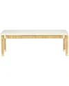 Tov Furniture Amara Linen Bench