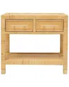 Tov Furniture Amara Rattan Nightstand In Brown