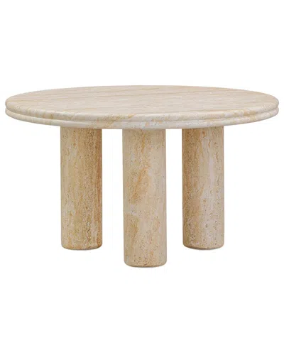 Tov Furniture Amora 26in Round Accent Table In Neutral
