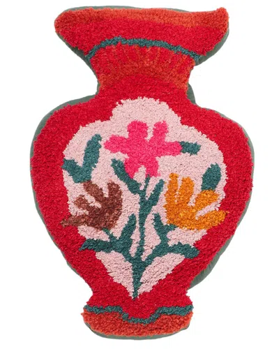 Tov Furniture Amphorae Tufted Accent Pillow In Red