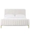 Tov Furniture Angela Natural Upcycled Linen Queen Bed