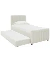 Tov Furniture Angela Twin Trundle Bed In White