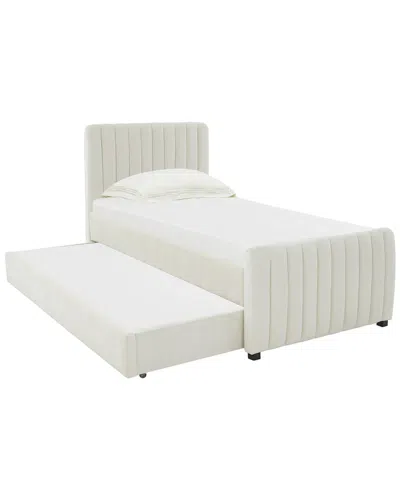 Tov Furniture Angela Twin Trundle Bed In White