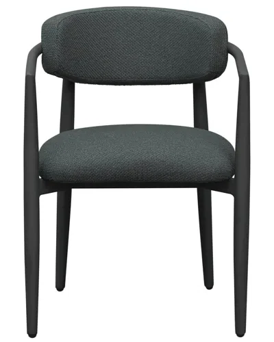 Tov Furniture Annika Textured Outdoor Dining Arm Chair In Green