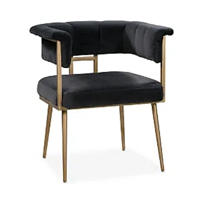 Tov Furniture Astrid Velvet Chair In Gray