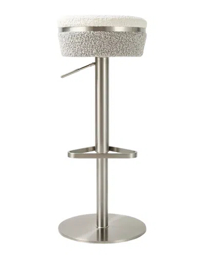 TOV FURNITURE TOV FURNITURE ASTRO BOUCLE ADJUSTABLE STOOL