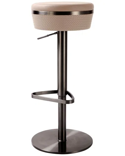 Tov Astro Cafe Au Lait Woven Vegan Leather Adjustable In Brown