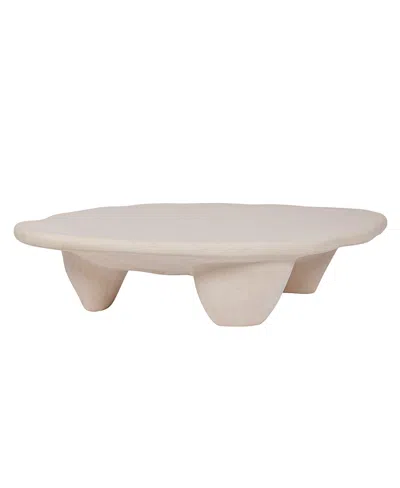 Tov Furniture Athen Faux Stone Coffee Table In Neutral