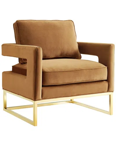 Tov Furniture Avery Velvet Chair In Red