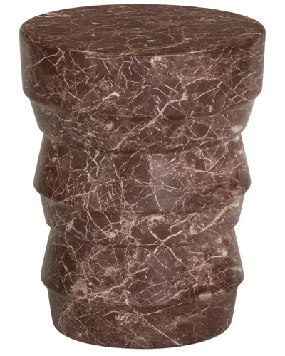 Tov Furniture Ayon Faux Red Levanto Concrete Indo In Multi