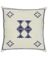 Tov Furniture Aztec Wool 20 In Square Accent Cushion In Blue