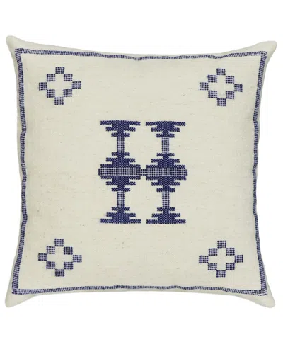 Tov Furniture Aztec Wool 20in Square Accent Cushion In Cream