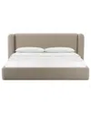 Tov Furniture Babette Tan Boucle Queen Bed