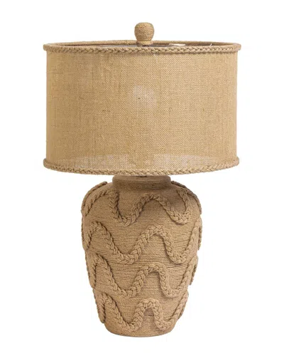 Tov Furniture Baha Jute Table Lamp In Neutral
