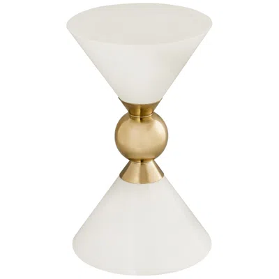 Tov Furniture Balhi Side Table In White
