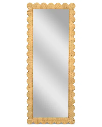 Tov Furniture Bama Long Rattan Wall Mirror In Brown