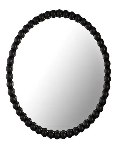 Tov Furniture Baria Black Wooden Mirror