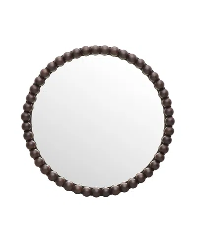 Tov Furniture Baria Round Mirror In Brown