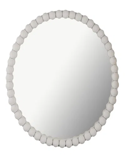 Tov Furniture Baria White Wooden Mirror