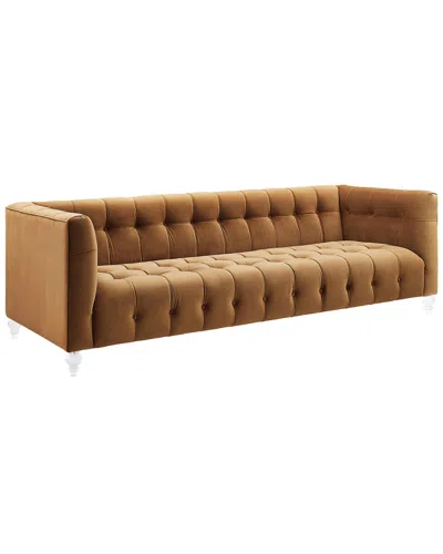Tov Bea Cognac Velvet Sofa