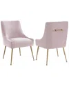 Tov Beatrix Blush Velvet Side Chair