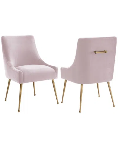 Tov Beatrix Blush Velvet Side Chair