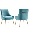 Tov Beatrix Sea Blue Side Chair In Green