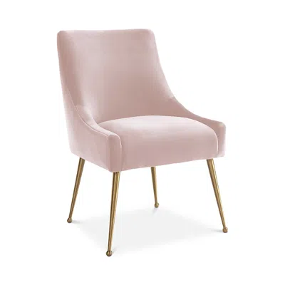 Tov Furniture Beatrix Velvet Side Chair In Pink