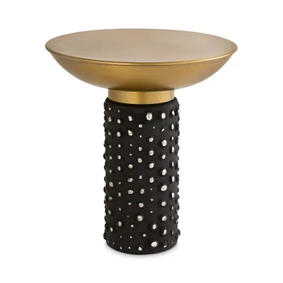 Tov Furniture Blaze Glass Side Table In Black