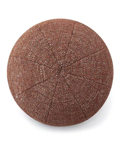 Tov Furniture Boba Sedona Basketweave Textured 9in Pillow In Burgundy