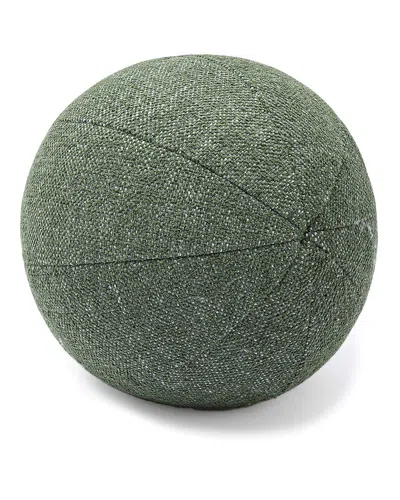 Tov Furniture Boba Textured Basketweave 14in Pillow In Green