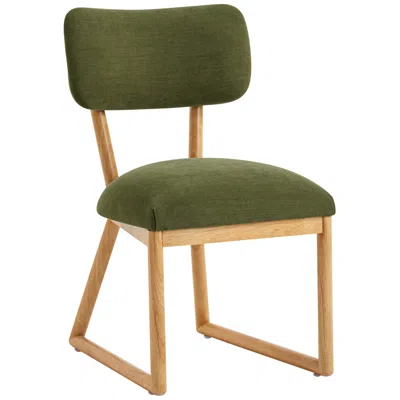 Tov Furniture Bobbie 18 3/4" Wide Green Recycled Fabric Dining Chair