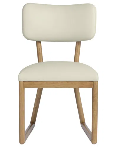Tov Furniture Bobbie Vegan Leather Dining Chair In White