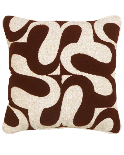 Tov Furniture Bonney Boucle Accent Cushion In Brown