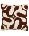 Tov Furniture Bonney Boucle 20 Square Accent Cushion In Brown