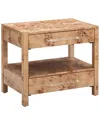 Tov Furniture Brandyss Burl Nightstand