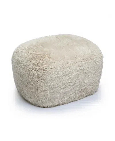 TOV FURNITURE BRITT SHEARLING OTTOMAN