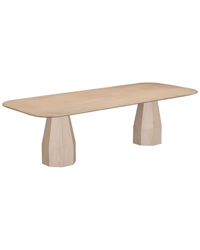 Tov Furniture Brocha Driftwood 106in Ash Dining Table In Neutral