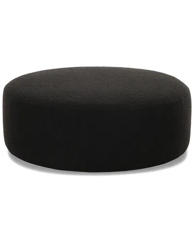 Tov Furniture Broohah Boucle Ottoman In Black