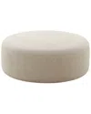 Tov Furniture Broohah Micro-herringbone Ottoman In Beige